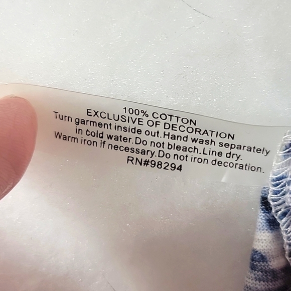 NWT Onque Casual Patriotic Rhinestone Embellished Dolman Short Sleeve Top Size M - Picture 4 of 7